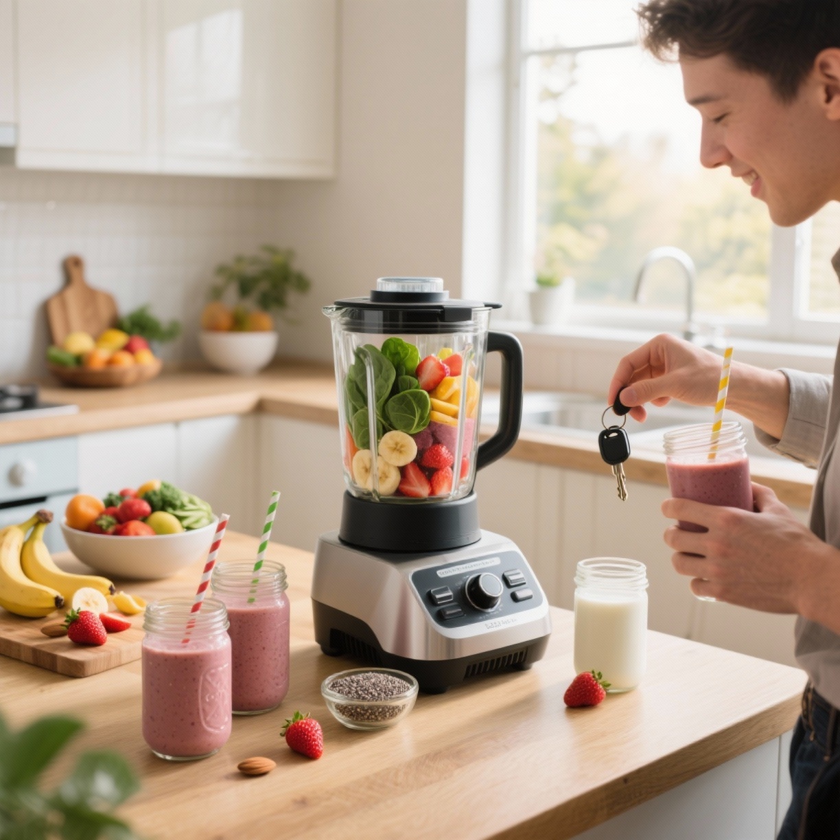 Smoothies Energéticos Sem Complicação: Café da Manhã Rápido e Saudável