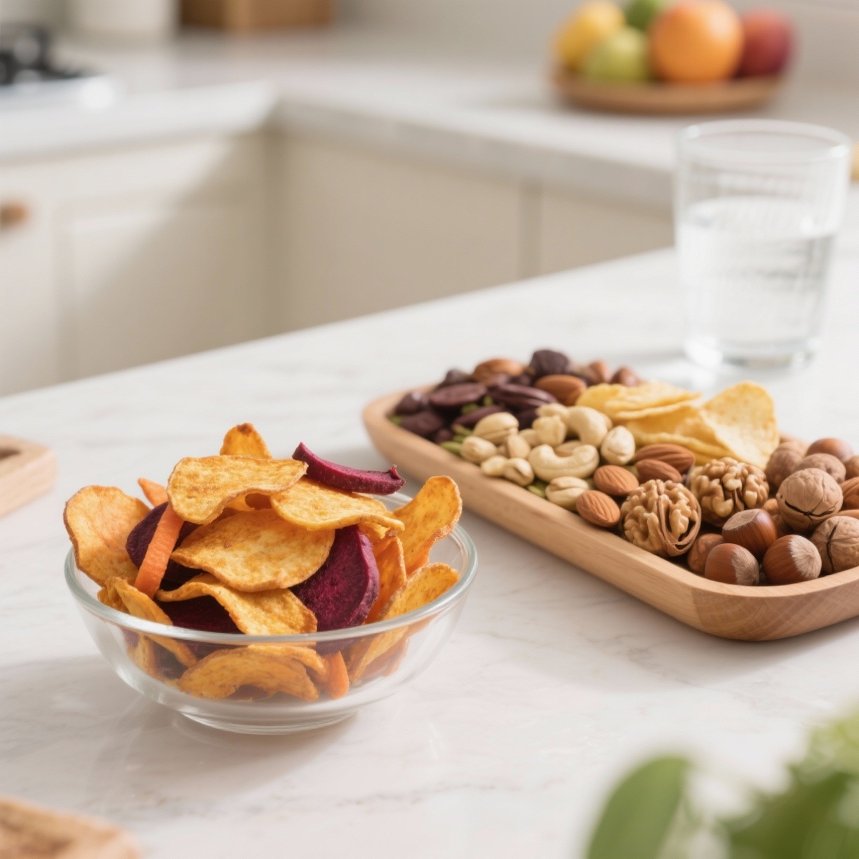 Chips Assados ou Castanhas: Qual é Melhor para um Snack Saudável?