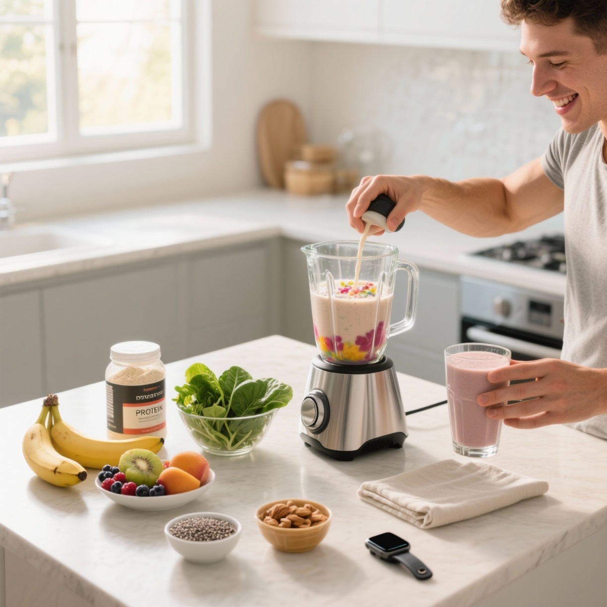 Smoothies Proteicos sem Complicação: Café da Manhã Rápido e Nutritivo