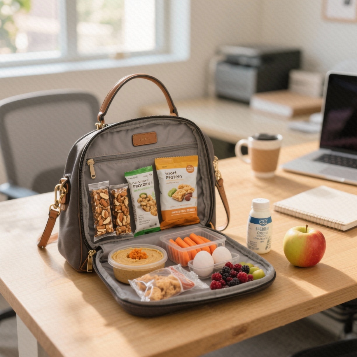 O Guia Completo de Snacks Proteicos para Levar na Bolsa e Evitar o Pico de Fome