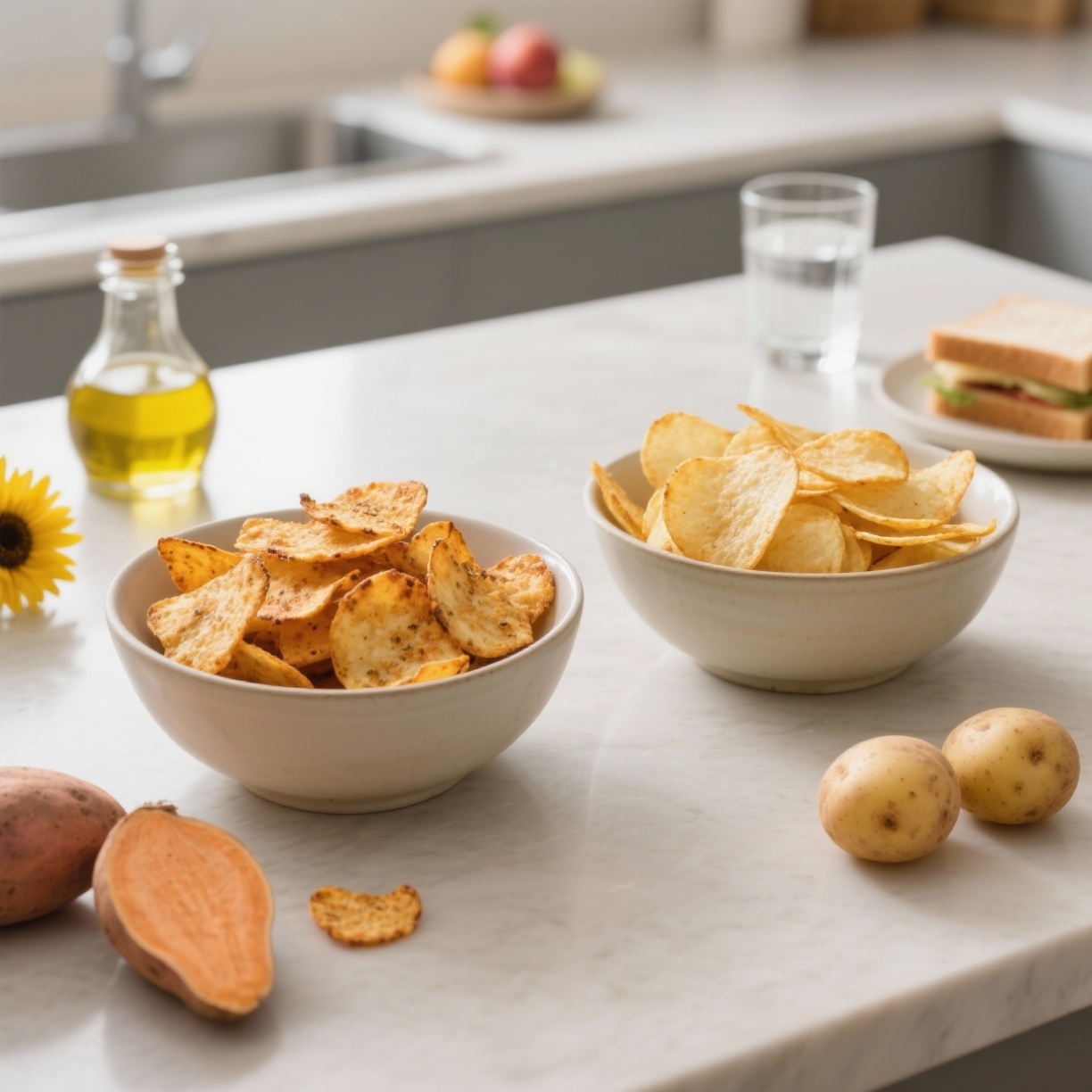 Chips Assados vs Chips Fritos: Qual é a Melhor Opção para o Seu Lanche?