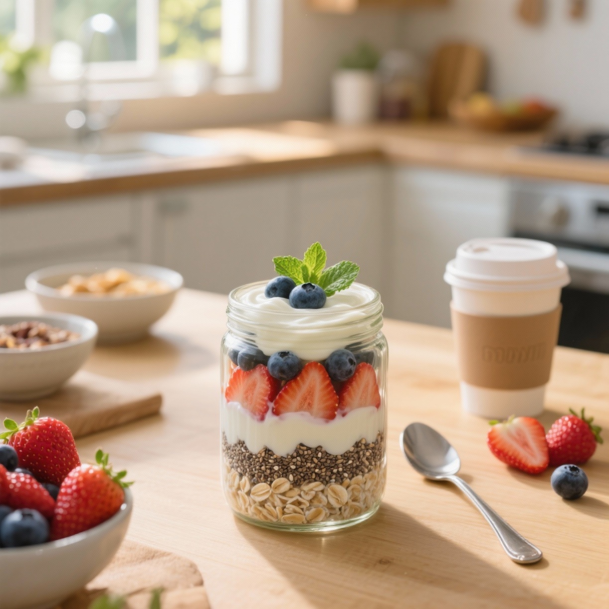 Overnight oats sem complicação: café da manhã saudável e rápido