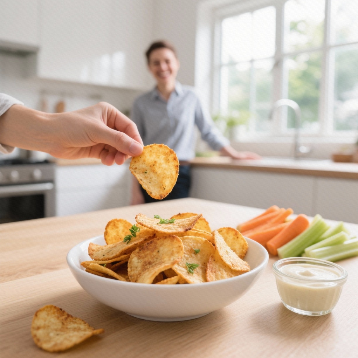 Chips Assados Sem Culpa: Lanches Crocantes e Proteicos para o Dia a Dia
