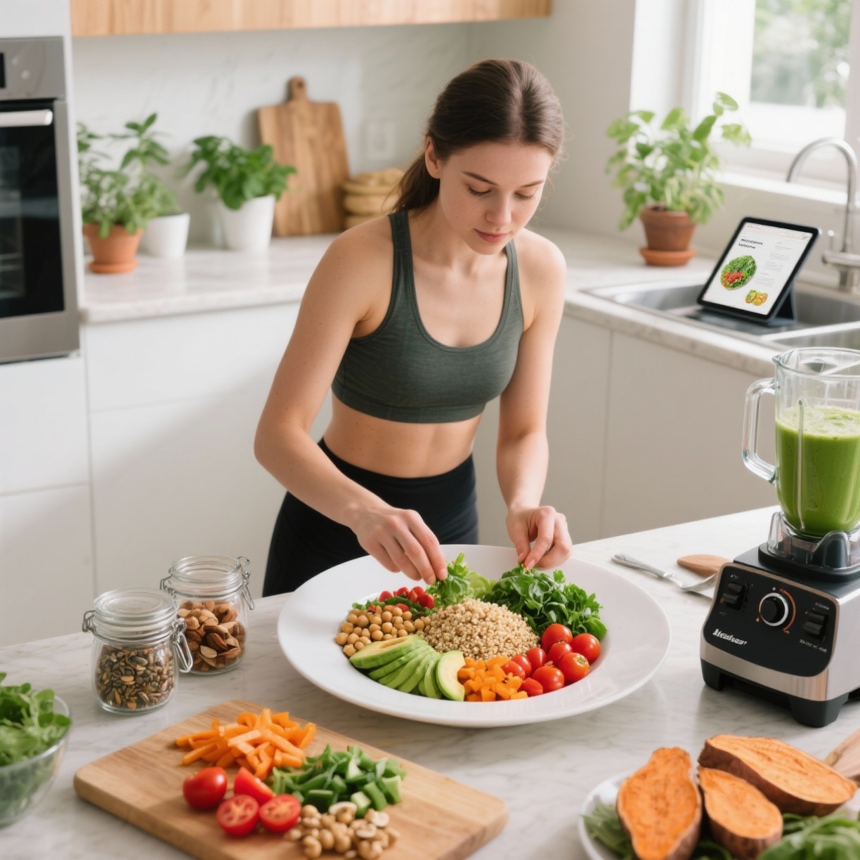 Refeições Verdes Inteligentes: Nutrição Vegana Fit no Dia a Dia