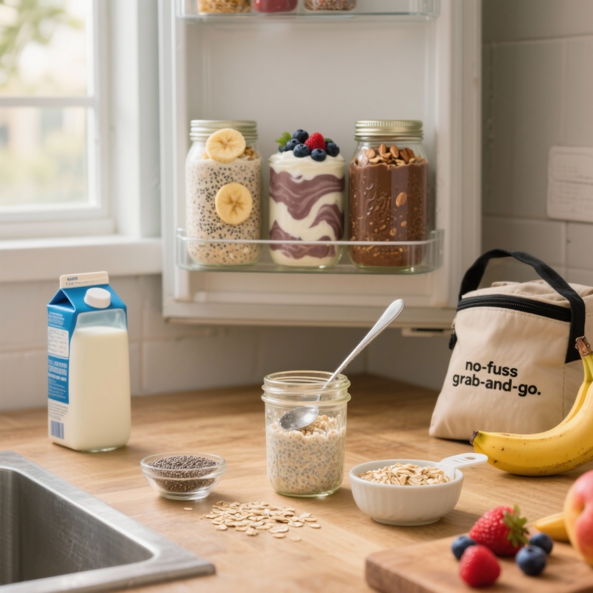 Overnight oats sem complicação: o guia prático que cabe na sua rotina