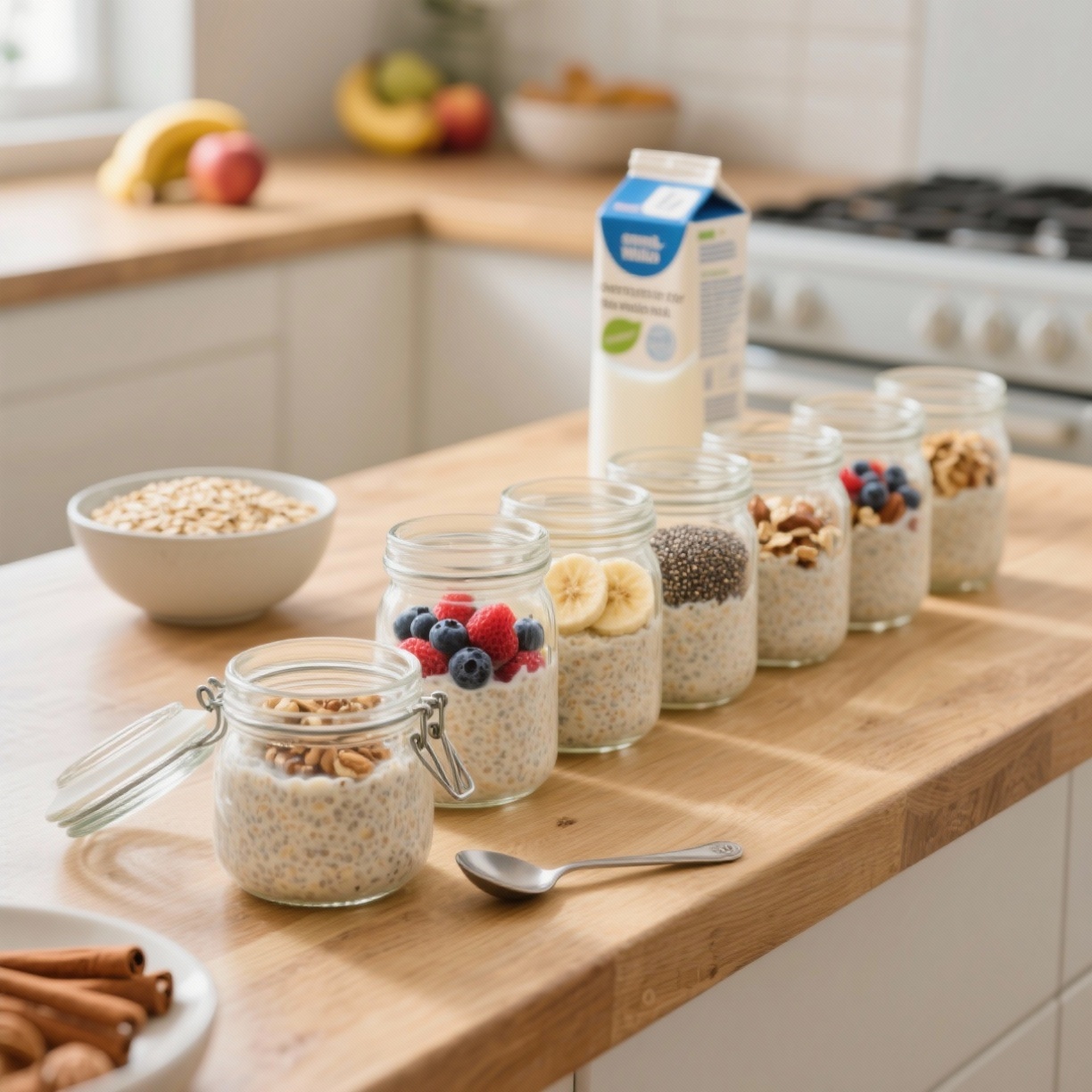 Como transformar aveia dormida em um café da manhã estratégico para a semana inteira